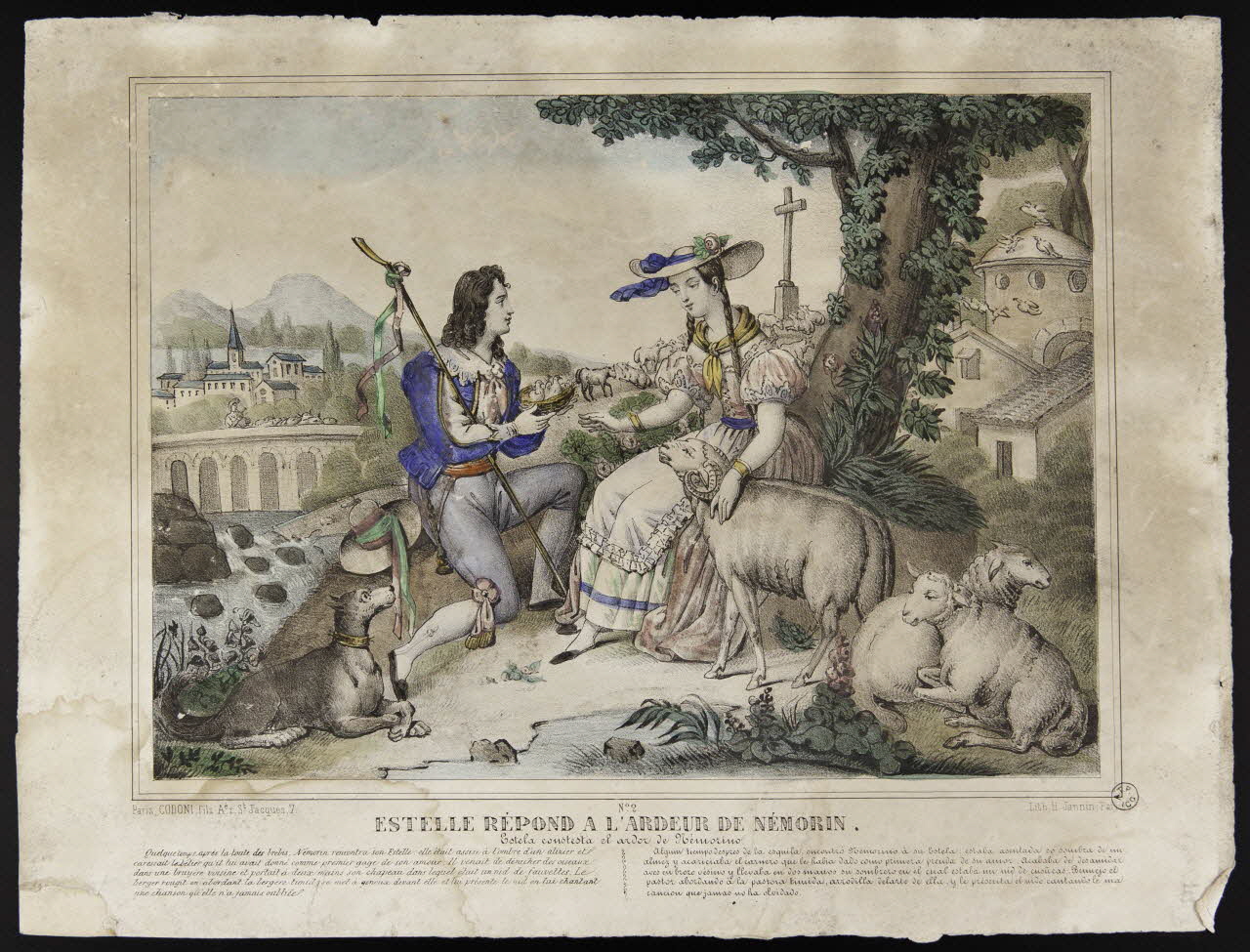 estampe ESTELLE REPOND A L'ARDEUR DE NEMORIN. 1955.57.203 Photo