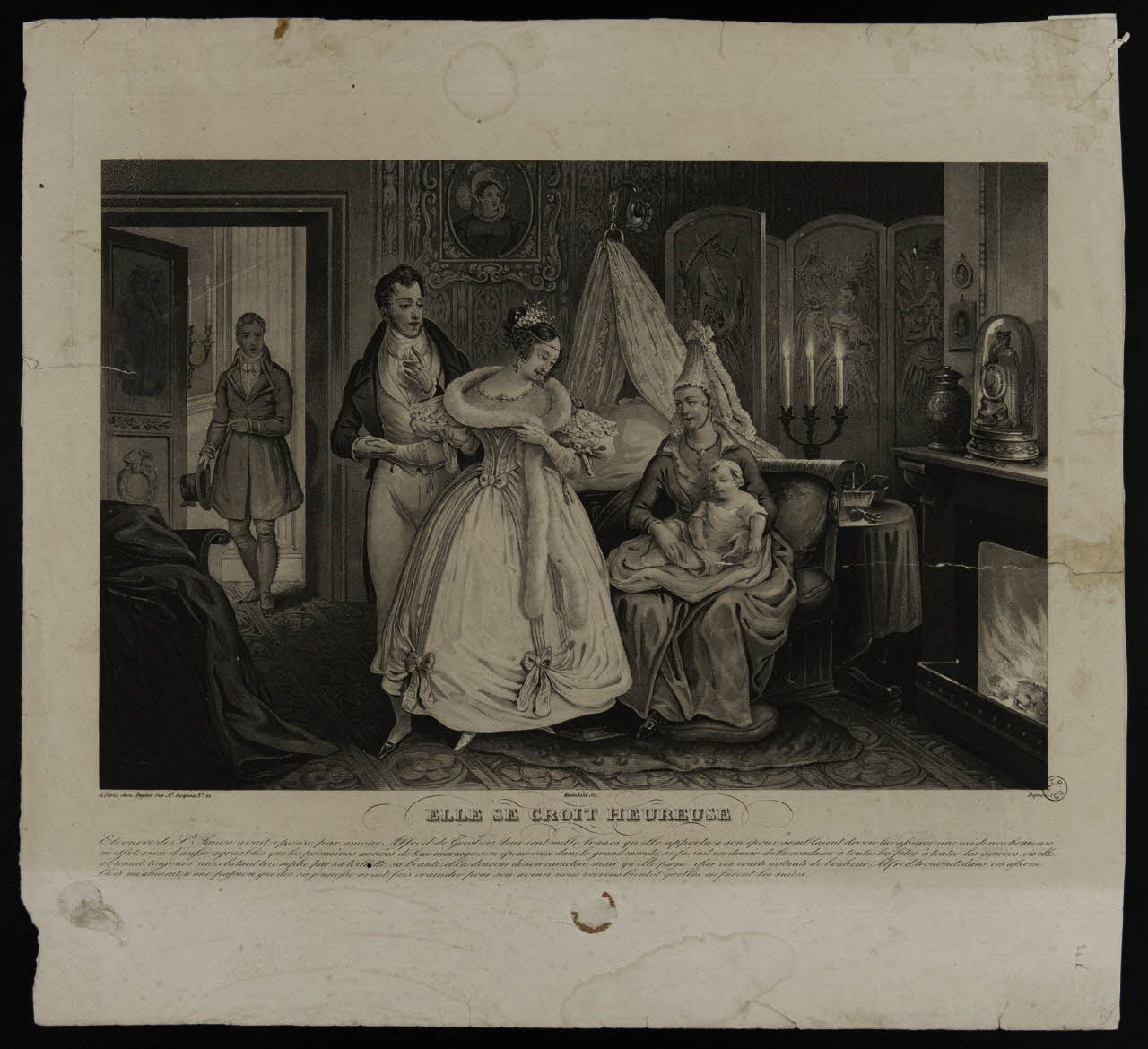 estampe ELLE SE CROIT HEUREUSE 1955.57.204 Photo