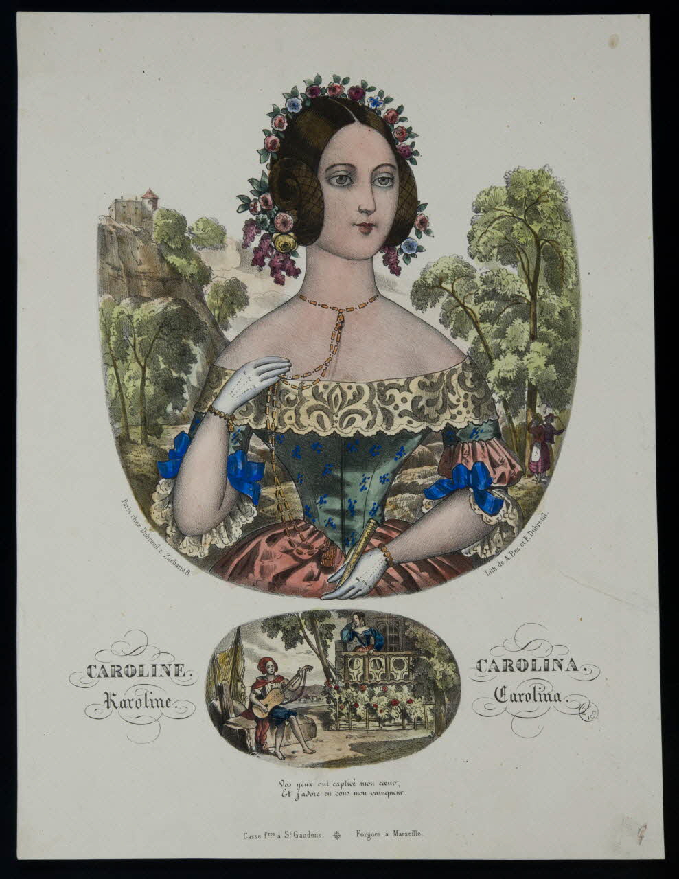 estampe CAROLINE. 1955.57.213 Photo
