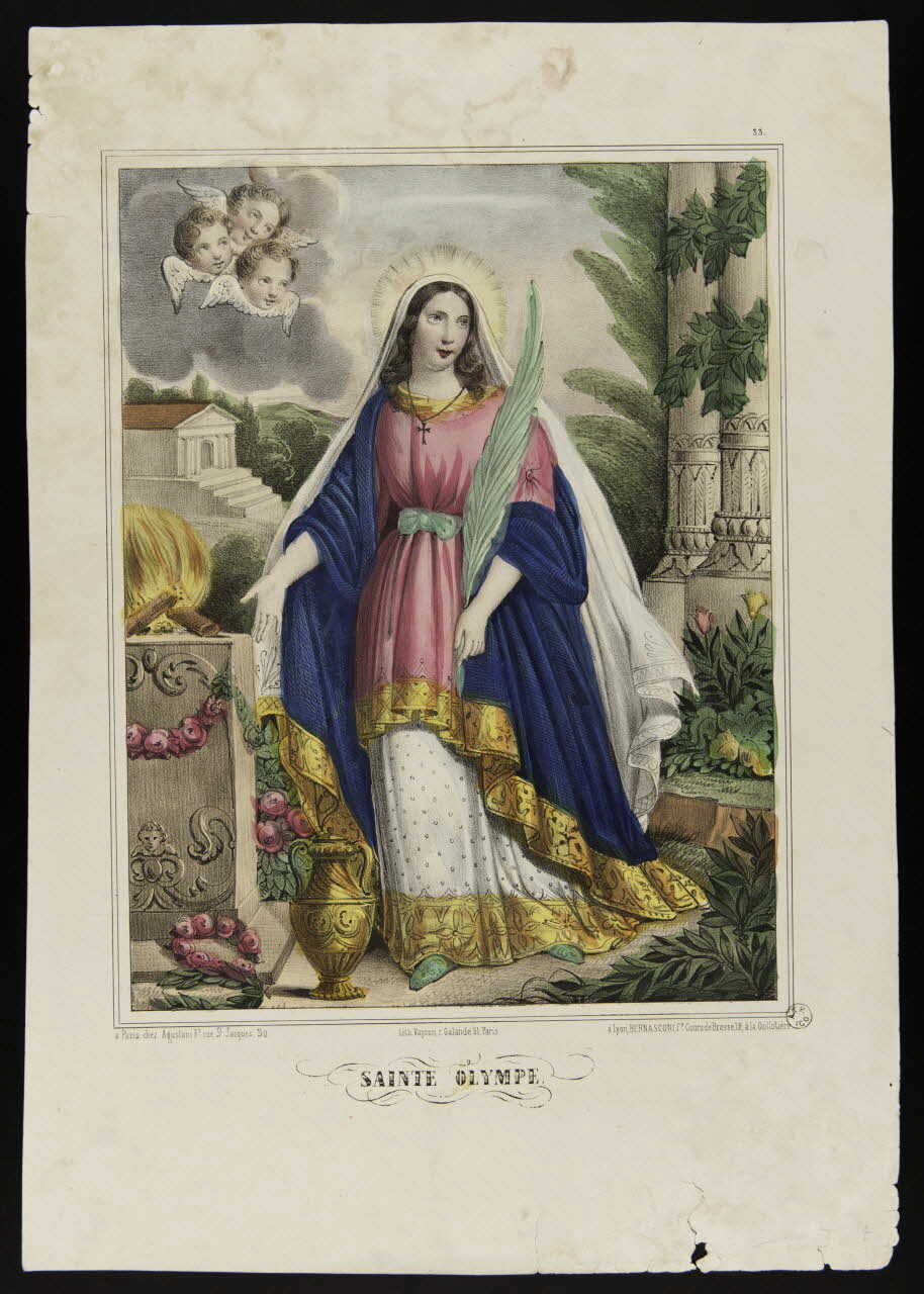 estampe SAINTE OLYMPE. 1955.57.231 Photo