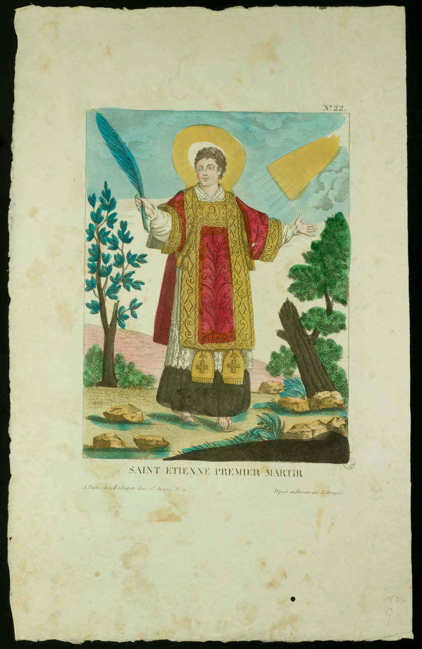 estampe SAINT ETIENNE PREMIER MARTIR 1955.57.249 Photo