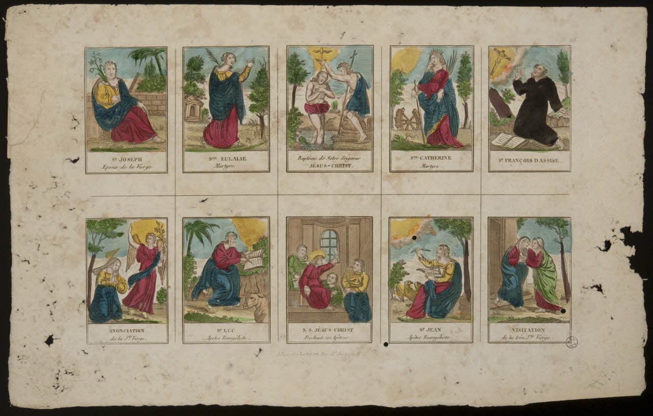 estampe Galerie de Saints 1955.57.262 Photo