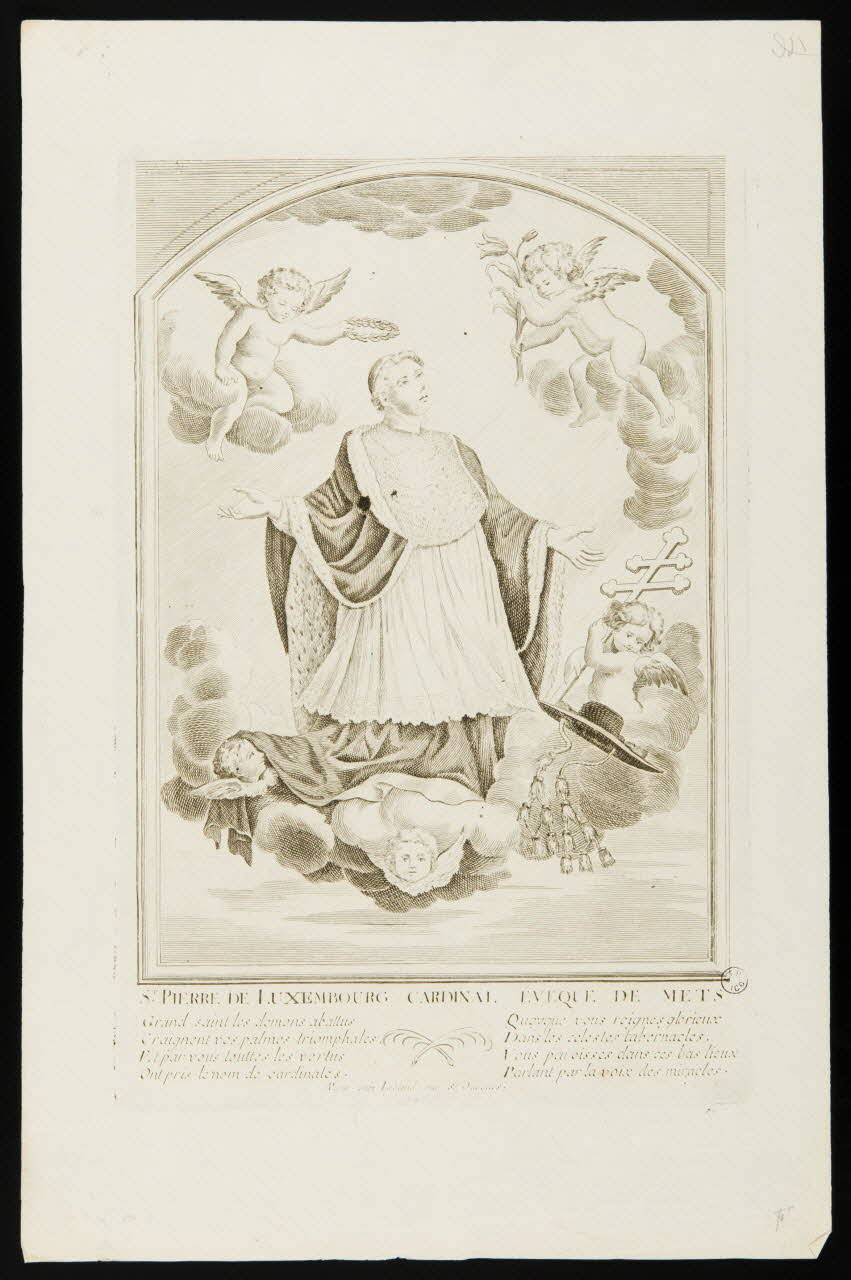 estampe St. PIERRE DE LUXEMBOURG CARDINAL EVEQUE DE METS 1955.57.268 Photo
