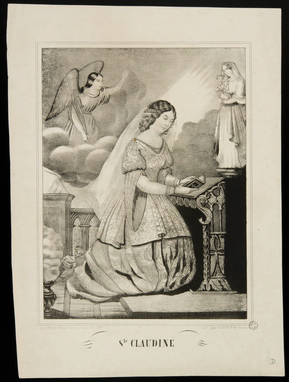 estampe Ste CLAUDINE 1955.57.271 Photo
