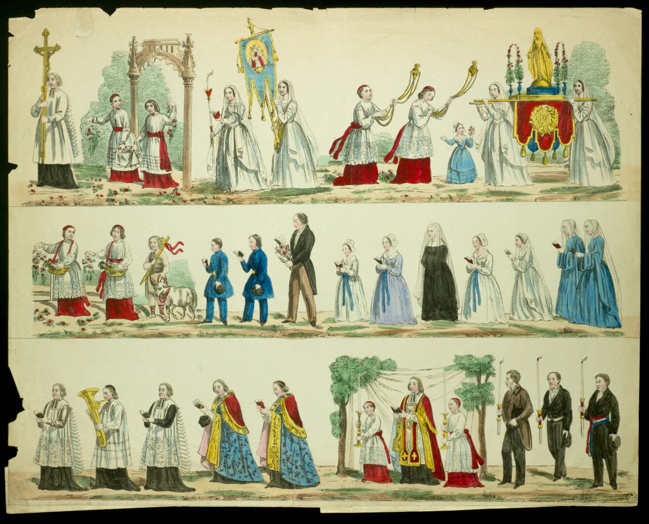 Ulysse à registres (3) Procession de la Vierge Paris 1842-1852 1955.57.277 Photo