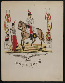 estampe Régiment de Hussards 1955.57.307 Photo