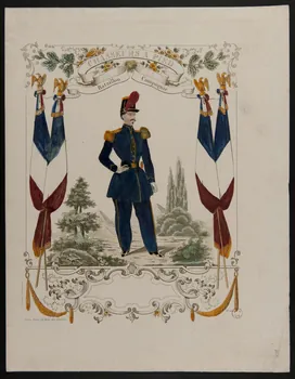 estampe CHASSEURS A PIED 1955.57.314 Photo