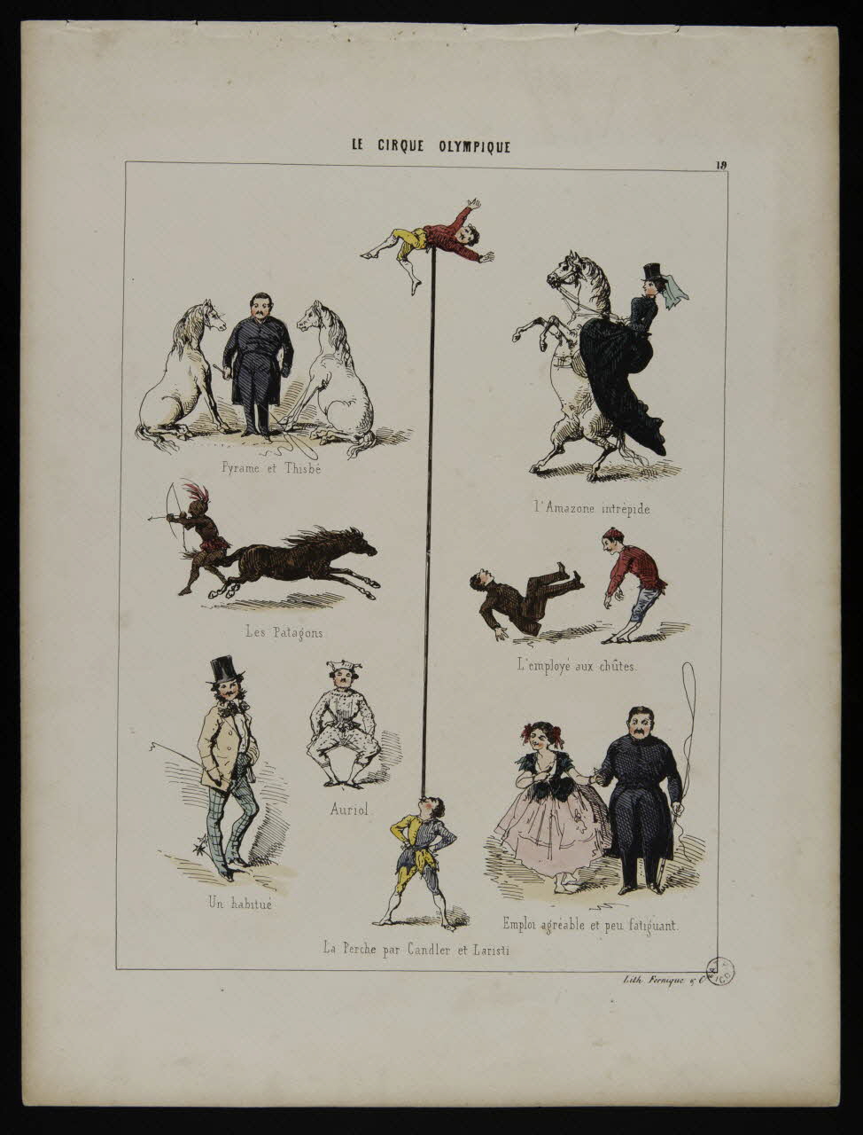 estampe LE CIRQUE OLYMPIQUE 1955.72.1 Photo