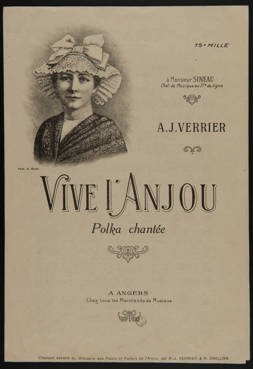 estampe VIVE L'ANJOU  Polka chantée 1955.78.1 Photo