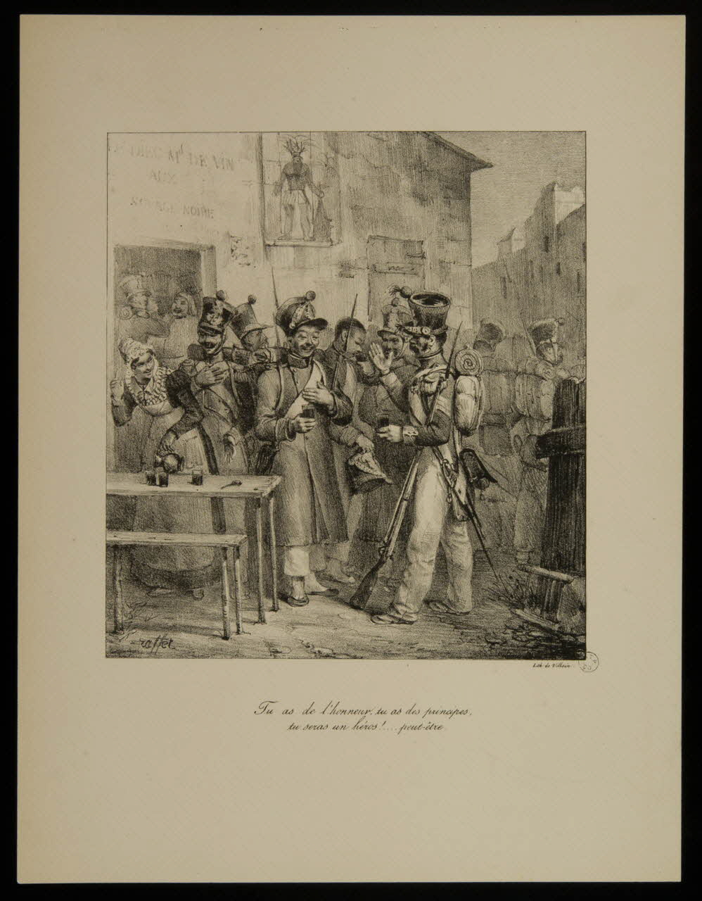 estampe Engagement militaire 1955.9.20 Photo