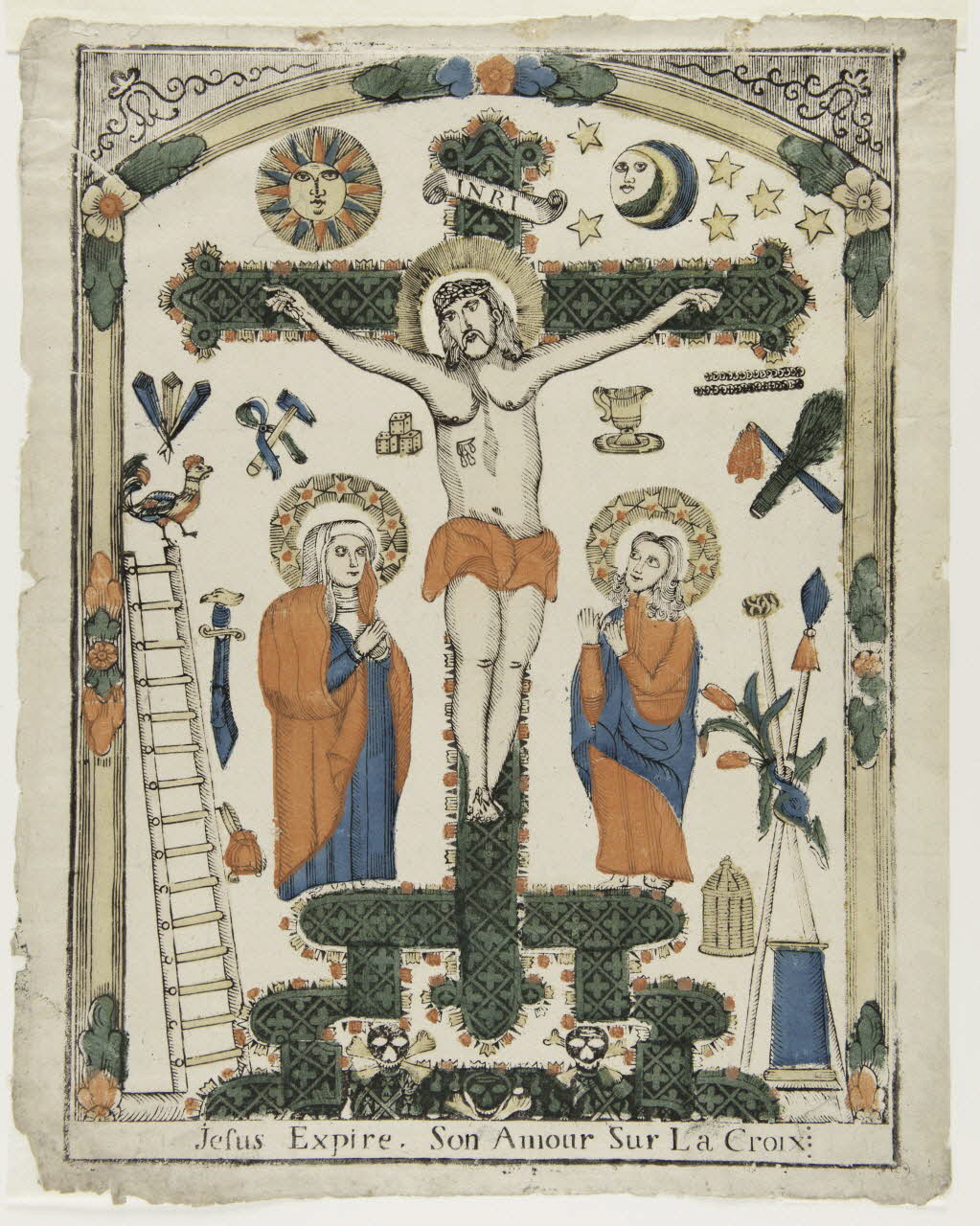 imagerie ancienne Jefus Expire. Son Amour Sur la Croix 1955.9.3 Photo