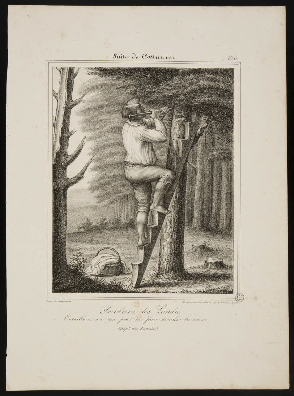 Henri Désiré Charpentier ; Charpentier Père et Fils et Cie élément d'ensemble Bucheron des Landes. 1824-1834 1956.107.10 Photo