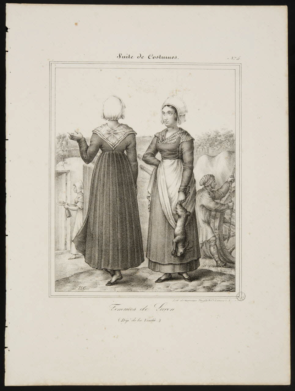 Henri Désiré Charpentier ; Charpentier Père et Fils et Cie élément d'ensemble Femmes de Luçon 1824-1834 1956.107.15 Photo