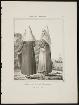 Henri Désiré Charpentier ; Charpentier Père et Fils et Cie élément d'ensemble Femmes de l'île de Noirmoutier 1824-1834 1956.107.16 Photo