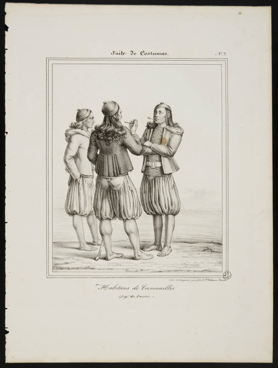Henri Désiré Charpentier ; Charpentier Père et Fils et Cie élément d'ensemble Habitans de Cornouailles. 1824-1834 1956.107.18 Photo