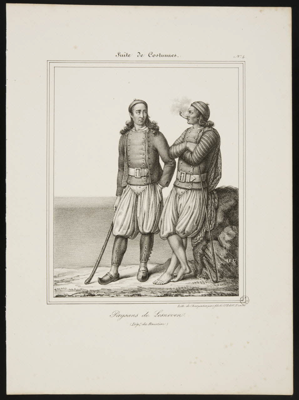 Henri Désiré Charpentier ; Charpentier Père et Fils et Cie élément d'ensemble Paysans de Lesneven. 1824-1834 1956.107.20 Photo