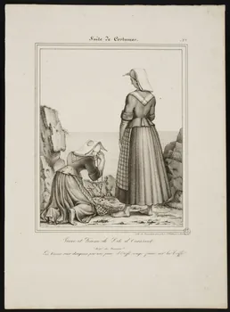 Henri Désiré Charpentier ; Charpentier Père et Fils et Cie élément d'ensemble Veuve et Femme de L'île d'Ouessant. 1824-1834 1956.107.22 Photo