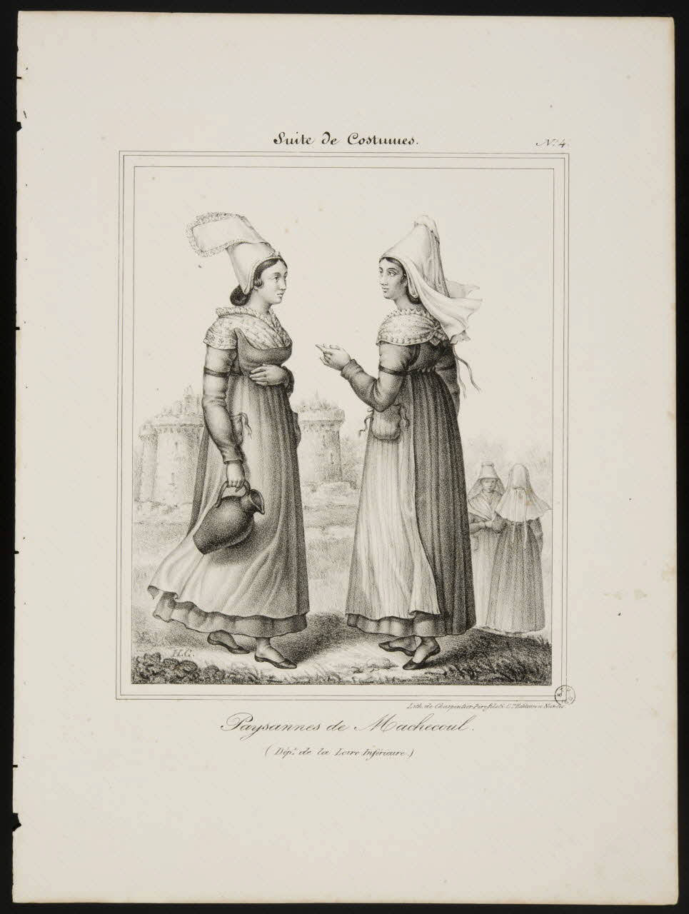 Henri Désiré Charpentier ; Charpentier Père et Fils et Cie élément d'ensemble Paysannes de Machecoul. 1824-1834 1956.107.26 Photo