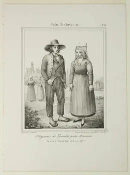 Maubré J. ; Henri Désiré Charpentier ; Charpentier Père et Fils et Cie élément d'ensemble Paysans de Varades près Ancenis 1824-1834 1956.107.36 Photo