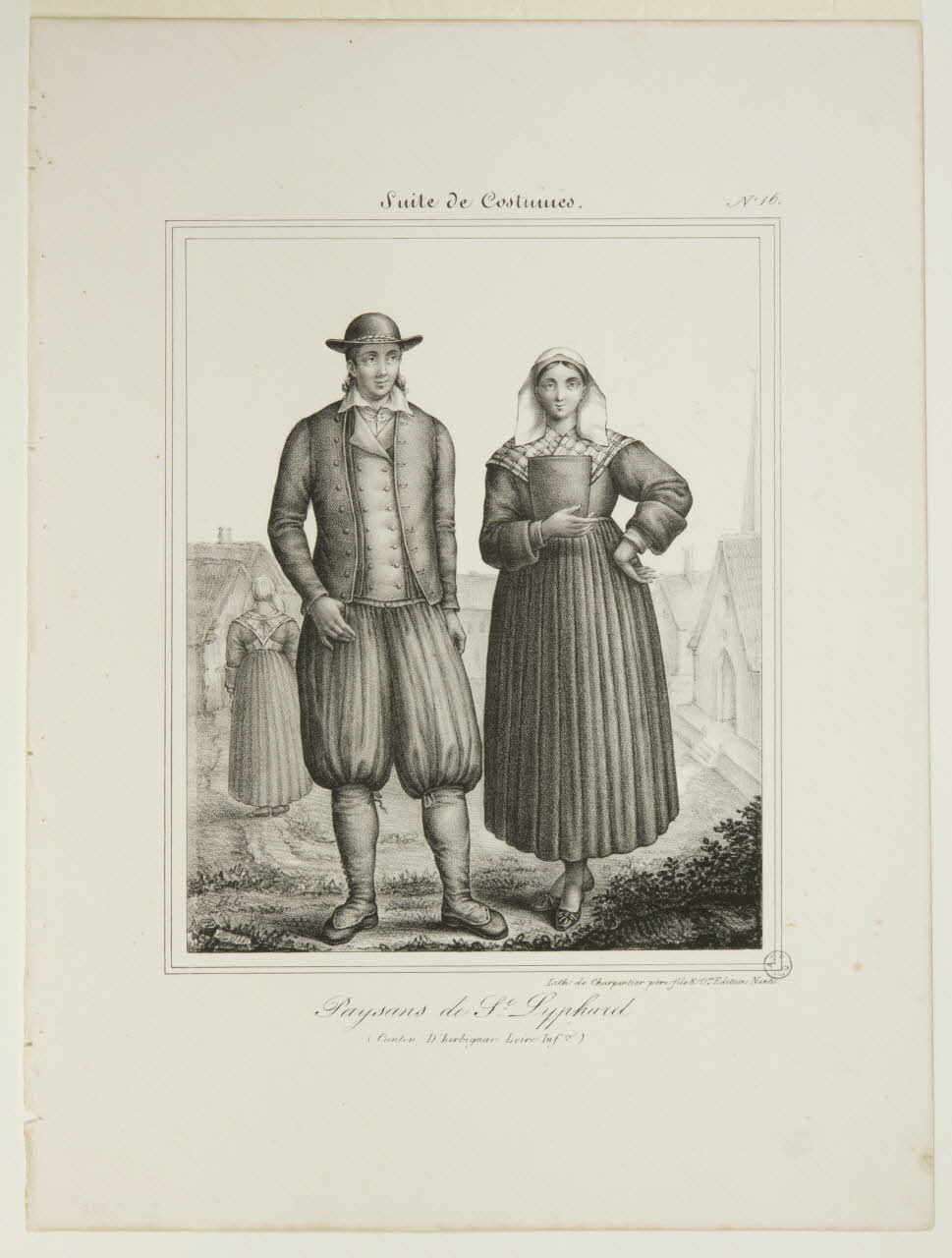 Henri Désiré Charpentier ; Charpentier Père et Fils et Cie élément d'ensemble Paysans de St. Lyphard 1824-1834 1956.107.38 Photo