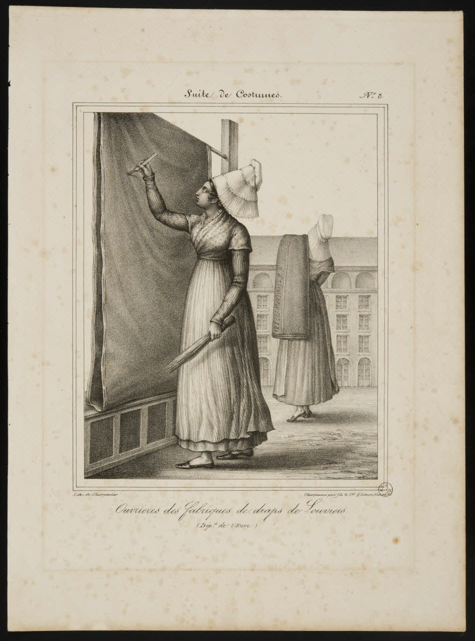 Henri Désiré Charpentier ; Charpentier Père et Fils et Cie élément d'ensemble Ouvrières des Fabriques de draps de Louviers 1824-1834 1956.107.49 Photo