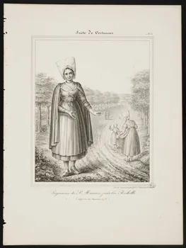 Henri Désiré Charpentier ; Charpentier Père et Fils et Cie élément d'ensemble Paysannes de St Maurice près la Rochelle. 1824-1834 1956.107.5 Photo