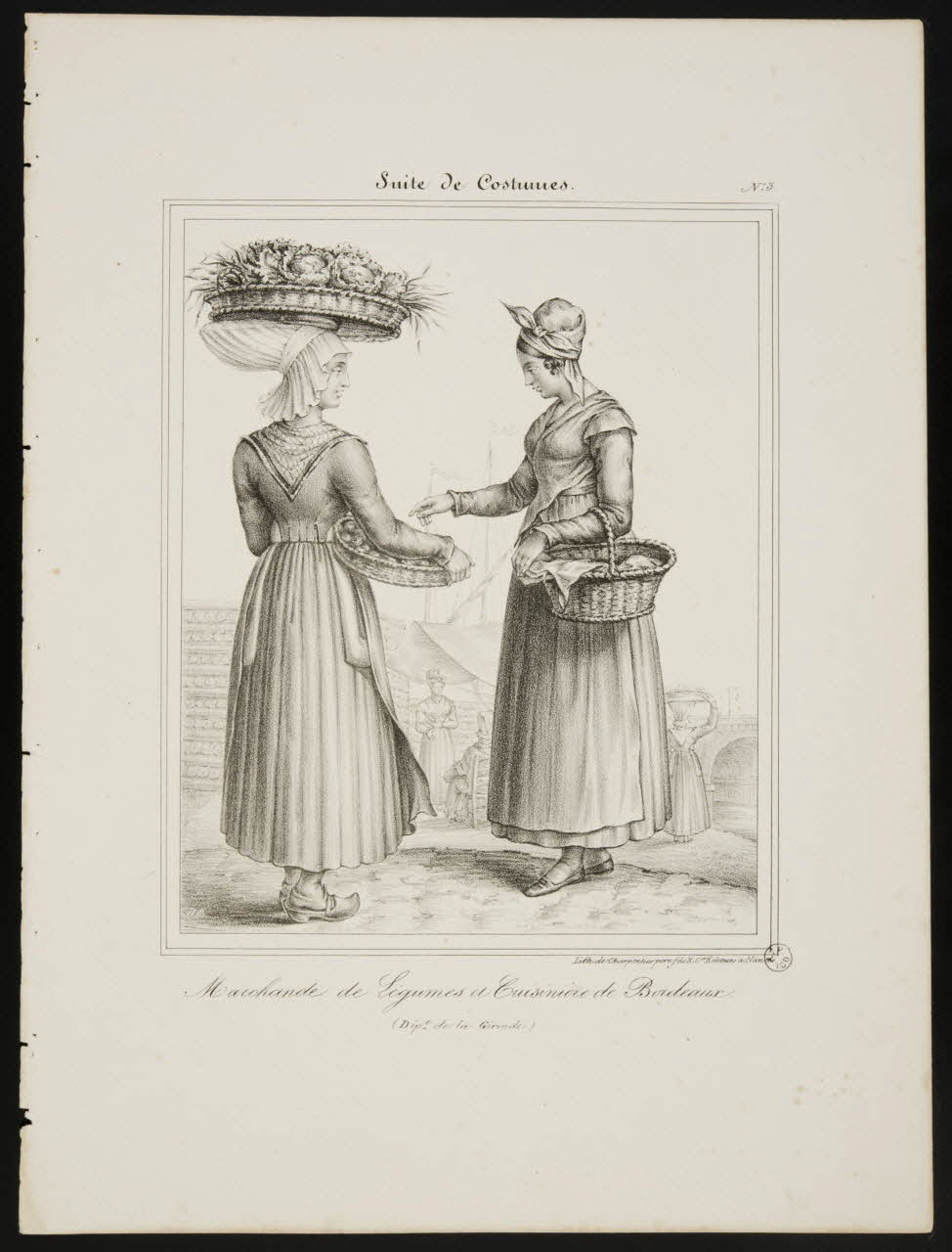 Henri Désiré Charpentier ; Charpentier Père et Fils et Cie élément d'ensemble Marchande de Légumes et Cuisinière de Bordeaux. 1824-1834 1956.107.55 Photo