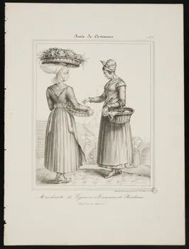 Henri Désiré Charpentier ; Charpentier Père et Fils et Cie élément d'ensemble Marchande de Légumes et Cuisinière de Bordeaux. 1824-1834 1956.107.55 Photo