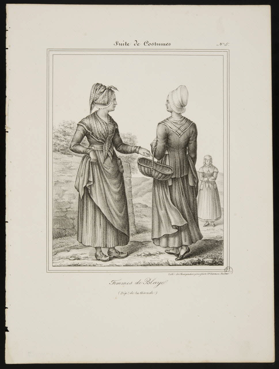 Henri Désiré Charpentier ; Charpentier Père et Fils et Cie élément d'ensemble Femmes de Blaye. 1824-1834 1956.107.57 Photo