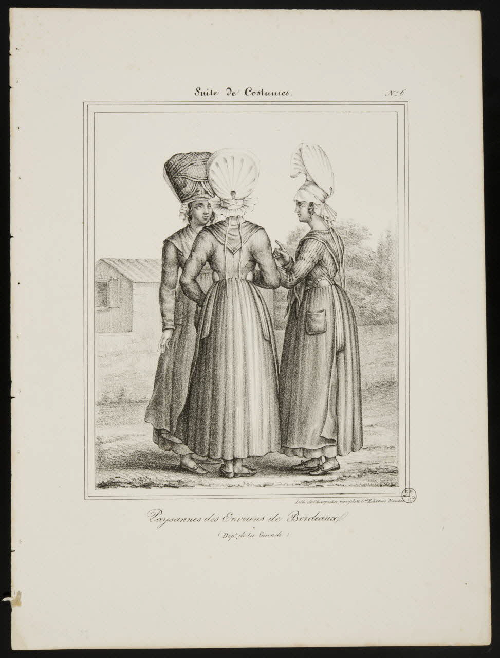 Henri Désiré Charpentier ; Charpentier Père et Fils et Cie élément d'ensemble Paysannes des Environs de Bordeaux. 1824-1834 1956.107.58 Photo