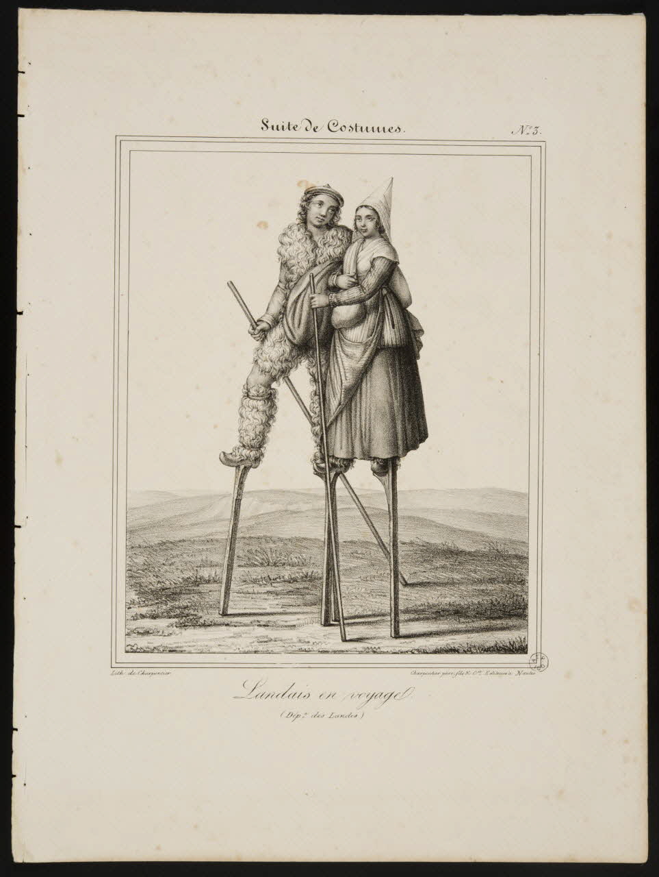 Henri Désiré Charpentier ; Charpentier Père et Fils et Cie élément d'ensemble Landais en voyage. 1824-1834 1956.107.8 Photo