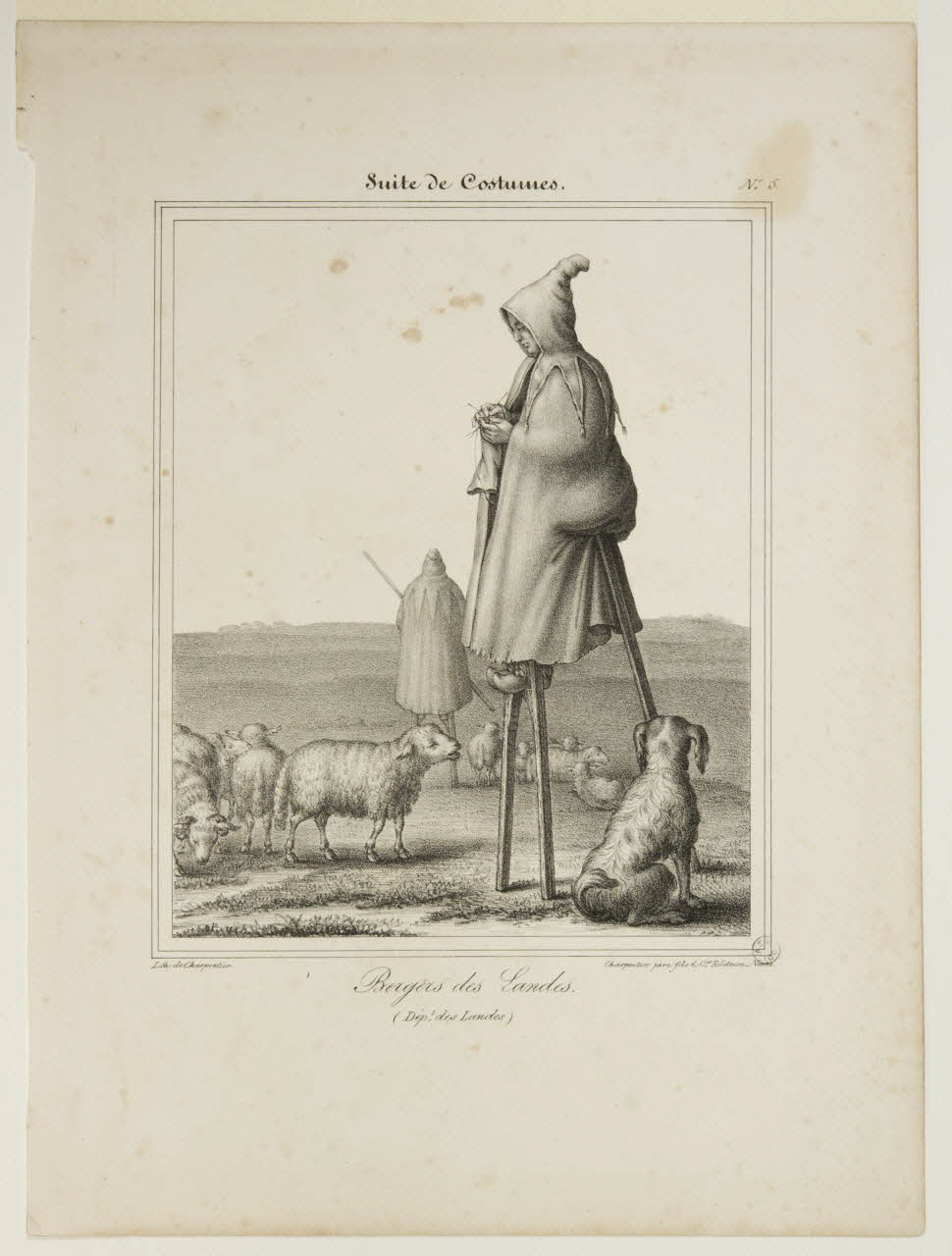 Henri Désiré Charpentier ; Charpentier Père et Fils et Cie élément d'ensemble Bergers des Landes. 1824-1834 1956.107.9 Photo
