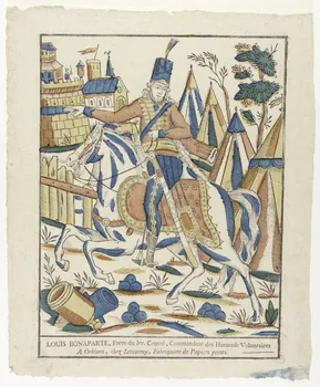 Jean Baptiste Adolphe Letourmy imagerie ancienne LOUIS BONAPARTE, Frère du Ier. Consul, Commandant des Hussards Volontaires Orléans 1799-1804 1956.120.1 Photo