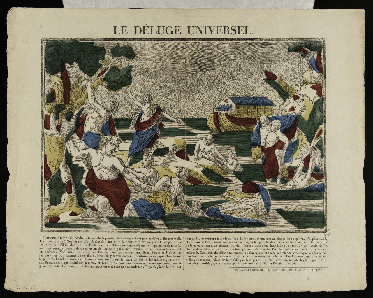 Pellerin imagerie ancienne LE DELUGE UNIVERSEL. Lorraine, France 1837 1956.120.15 Photo