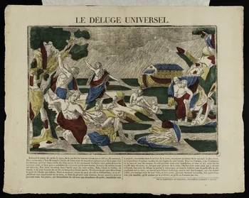 Pellerin imagerie ancienne LE DELUGE UNIVERSEL. Lorraine, France 1837 1956.120.15 Photo