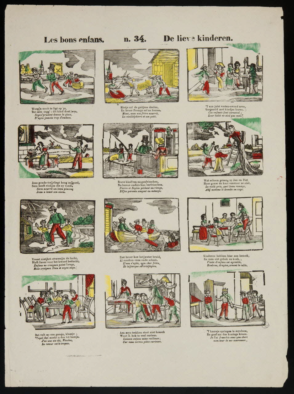 estampe Les bons enfants. De lieve kinderen. 1956.120.27 Photo