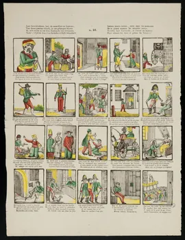 estampe Laet lieve kinderen, de moordlust en bedrvvet,  Van dezen greeten schurk, in uw geheugen blyven  Ez wilt steeds in uw hart Cartouche dan verachten.  Onda g'altyd de deugd en Gedscdierst blyft betracht 1956.120.29 Photo