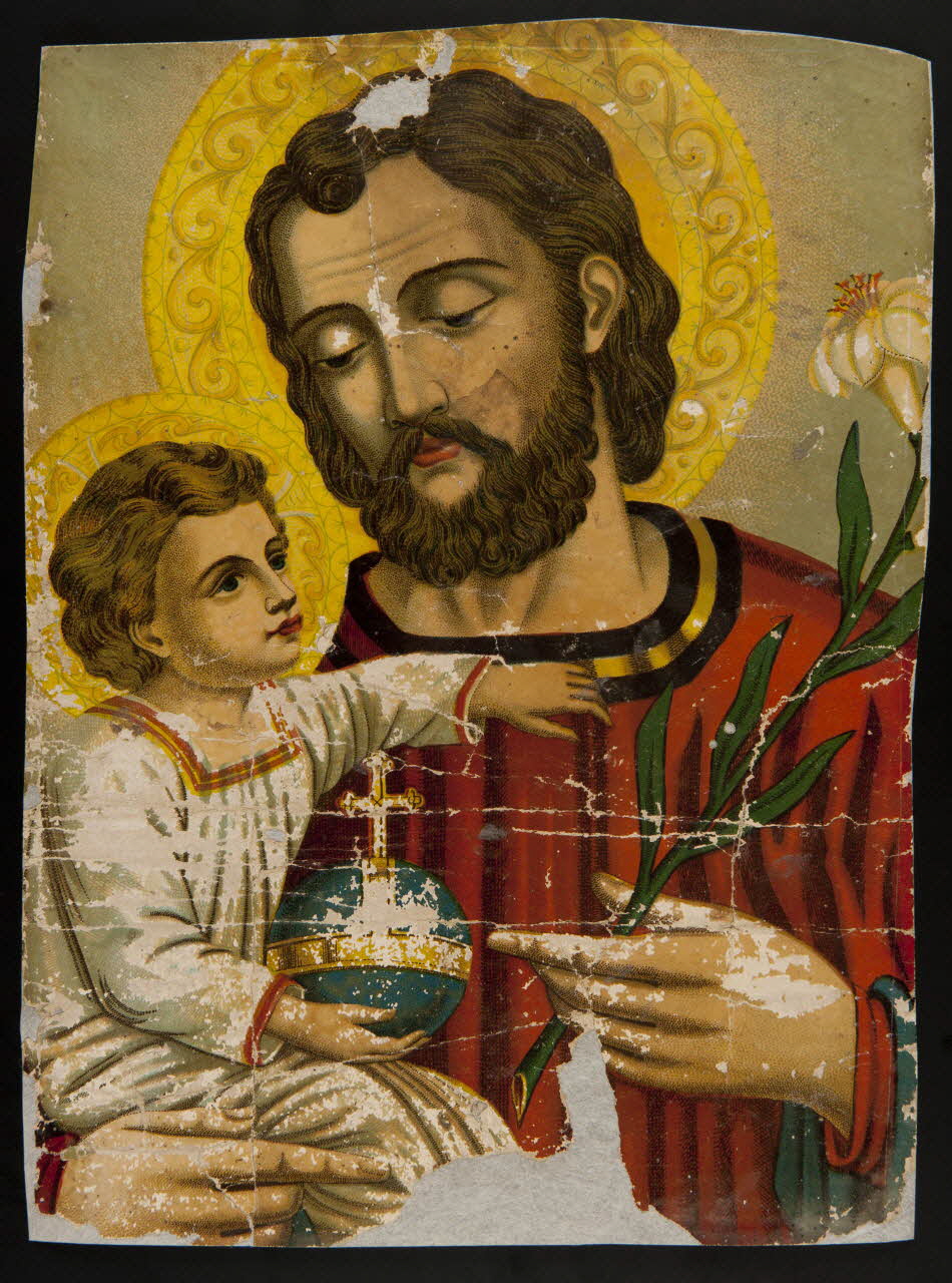 estampe L'enfant Jésus et un Saint 1956.128.14 Photo