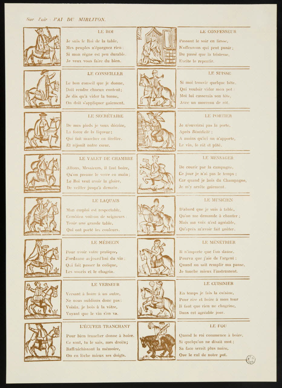 estampe Hommes à cheval 1956.13.53 Photo