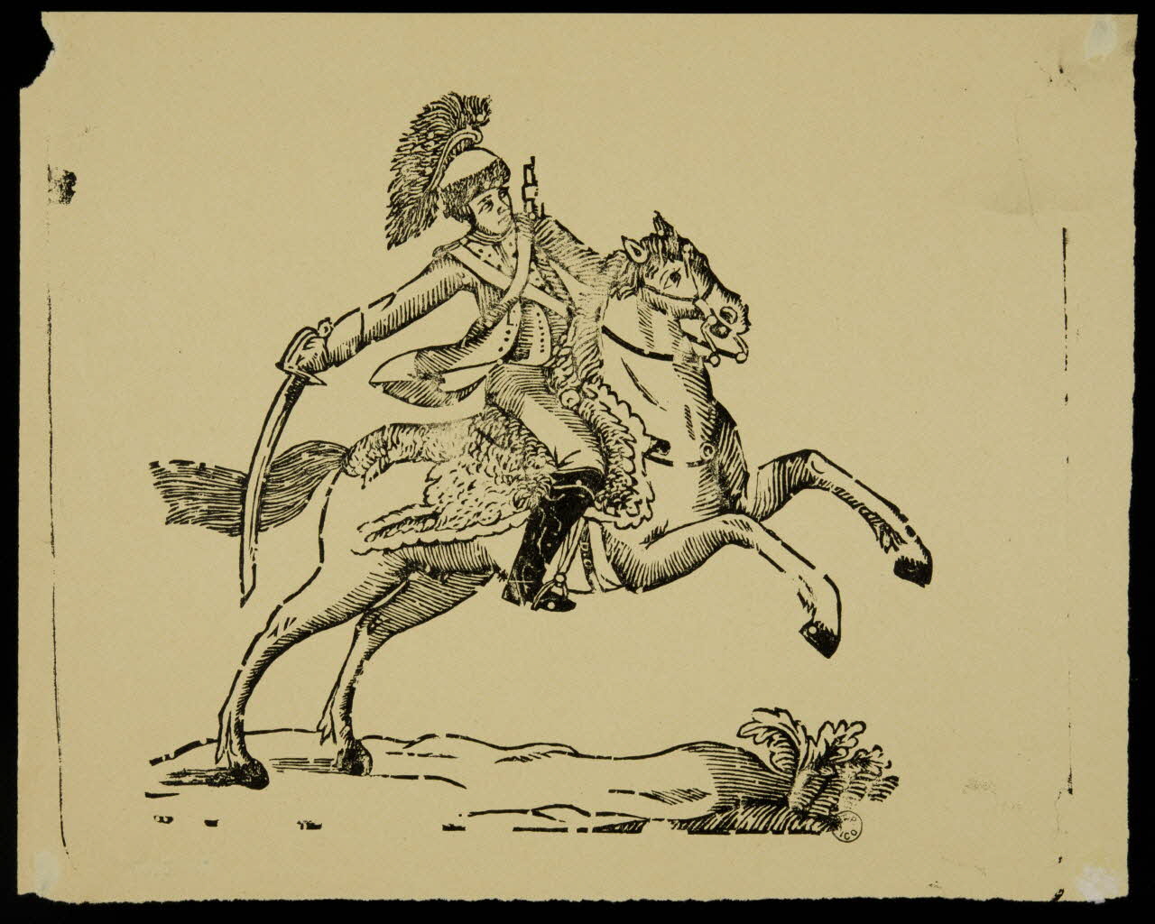 estampe Soldat sur un cheval cabré 1956.13.60 Photo