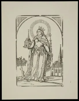 estampe Sainte Clotilde 1956.13.72  Photo