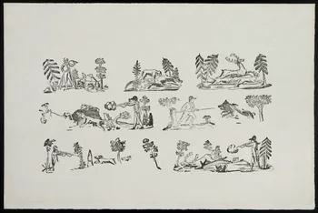 estampe Scènes de chasse 1956.25.1  Photo