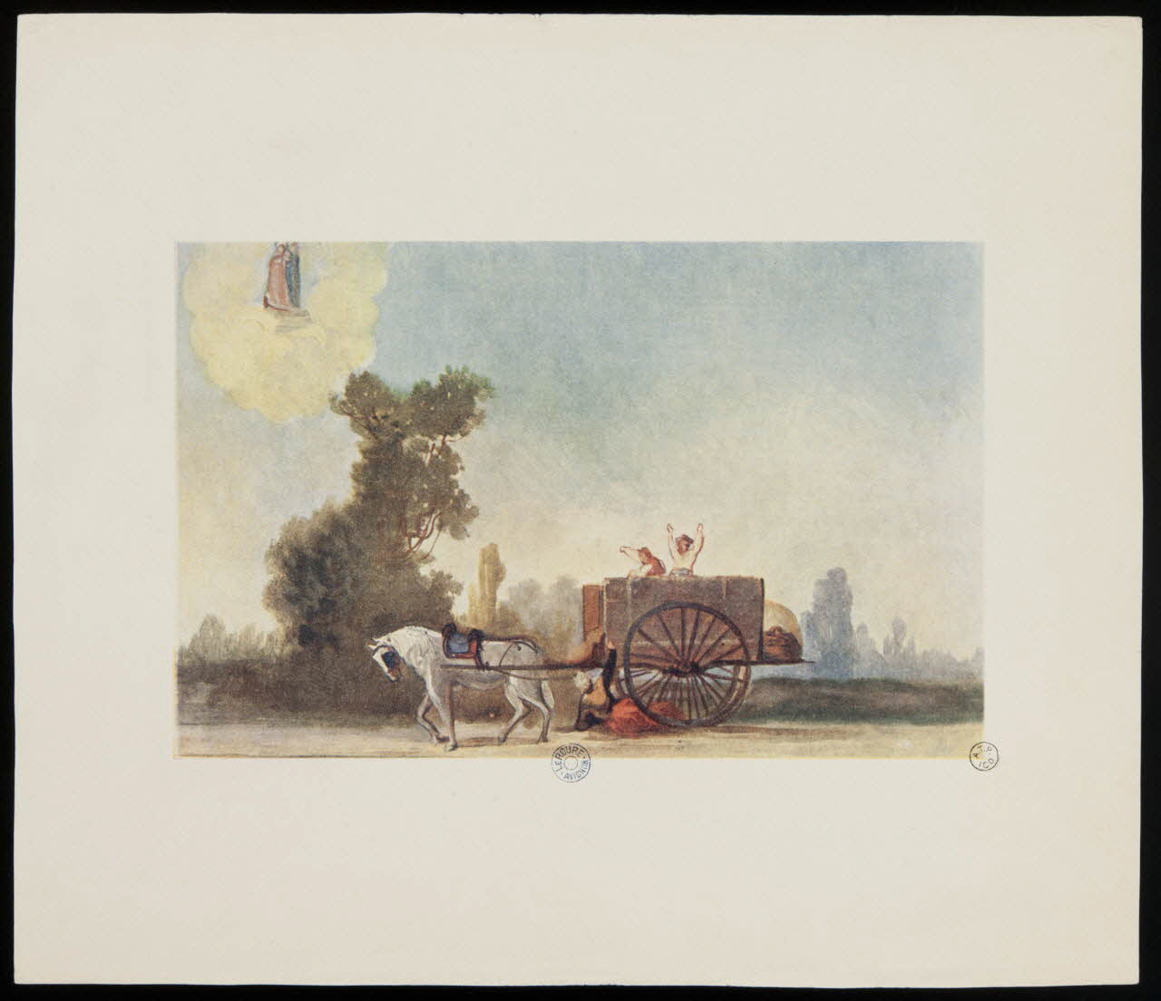 estampe Femme écrasée par une charrette 1956.55.5 Photo