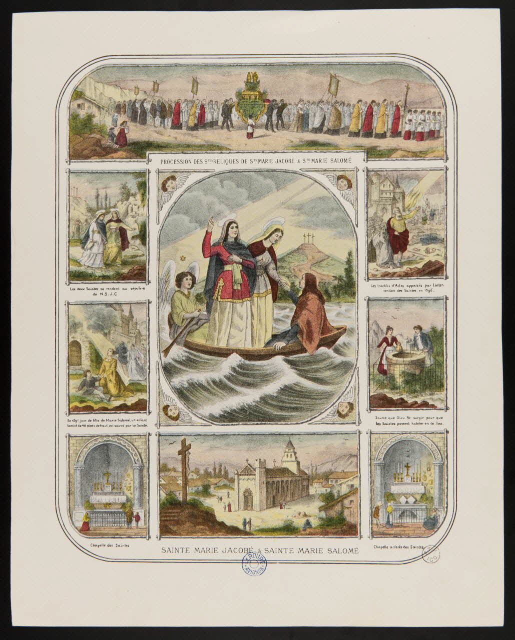 estampe PROCESSION DES STES RELIQUES DE STE MARIE JACOBE & STE MARIE SALOME 1956.55.9 Photo