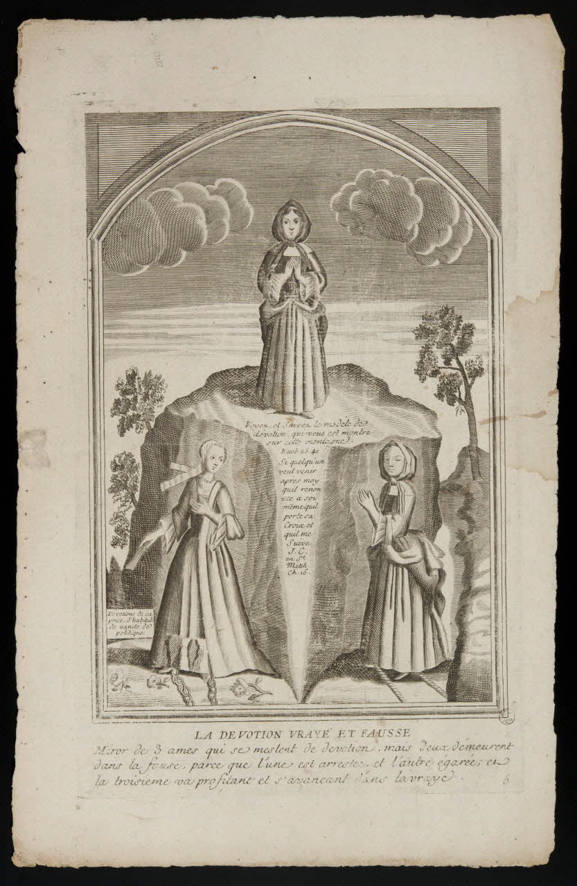 estampe LA DEVOTION VRAYE ET FAUSSE 1956.56.5 Photo