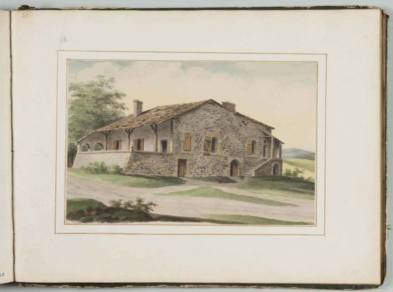 album Vue d'un bâtiment à la campagne 1956.70.2.40 Photo