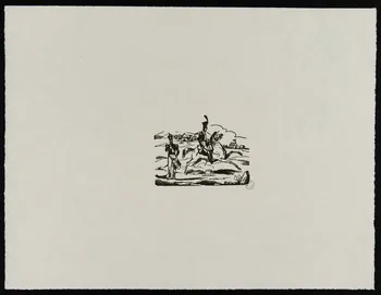 Lallou Louis Casimir imagerie ancienne Cavalier et tambour Lille 1839-1849 1957.10.10 Photo