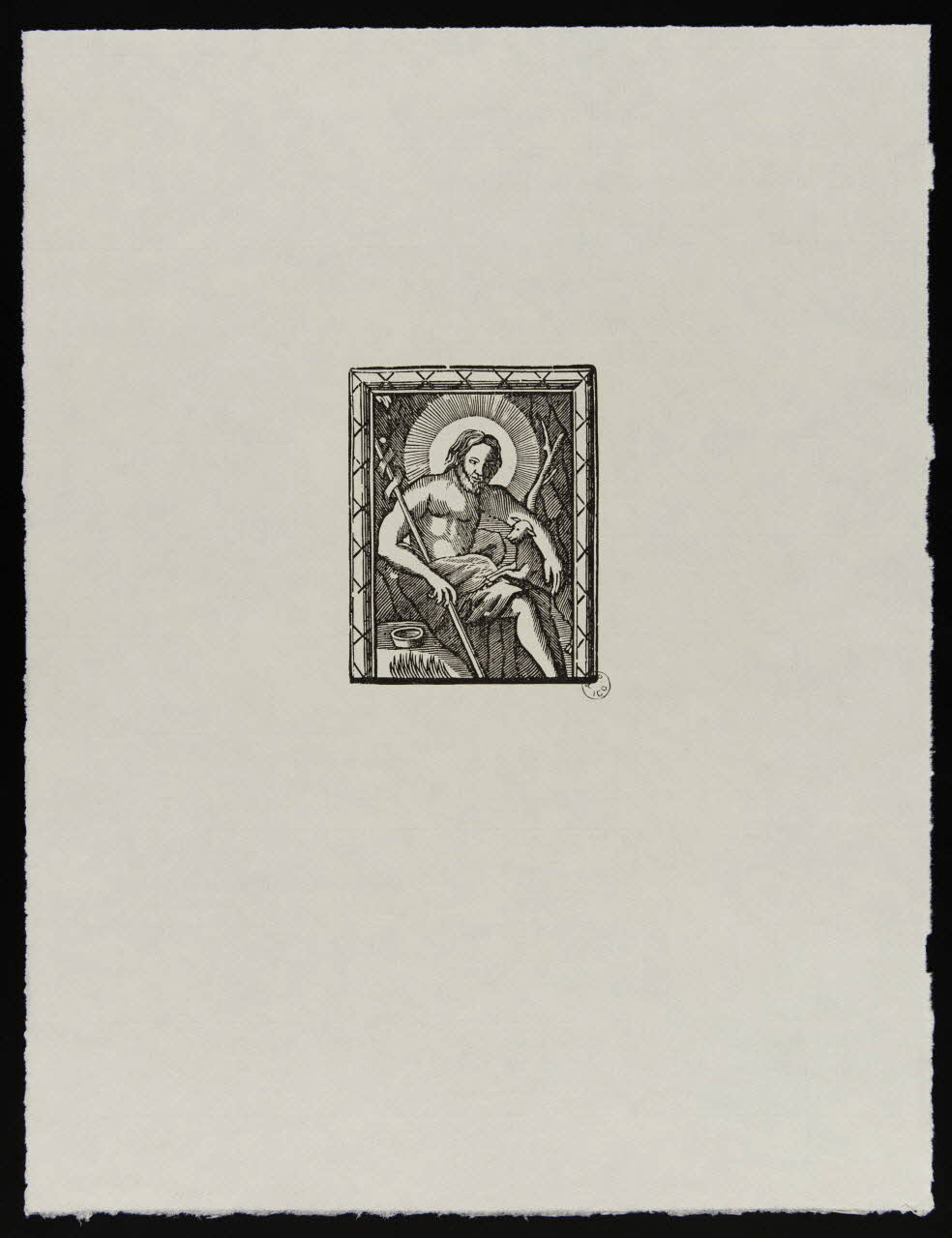 estampe Jésus-Christ 1957.10.20 Photo