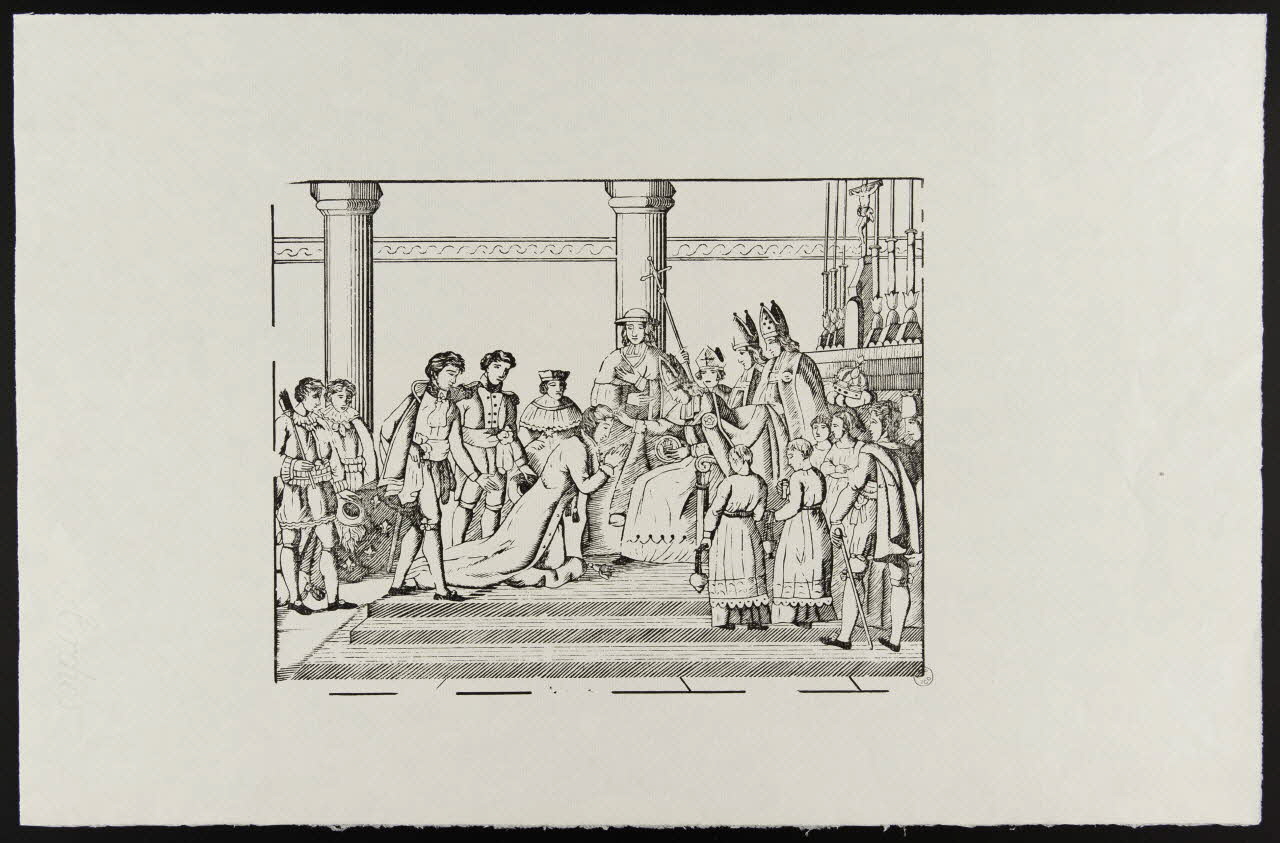 estampe Bénédiction d'un homme 1957.10.26 Photo