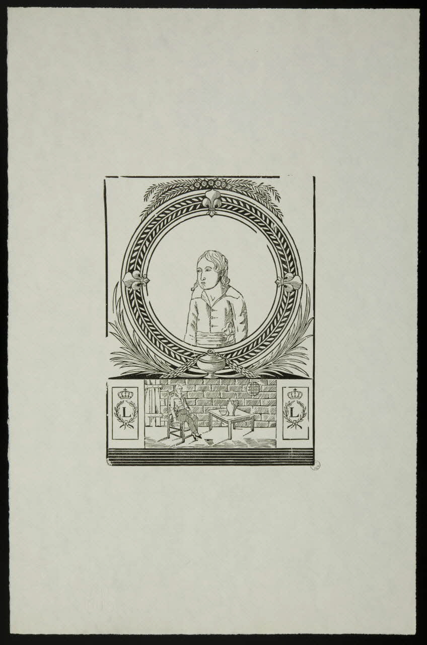 imagerie ancienne Portrait de Louis XVII, surnommé l'Ange des prisons 1957.10.8 Photo